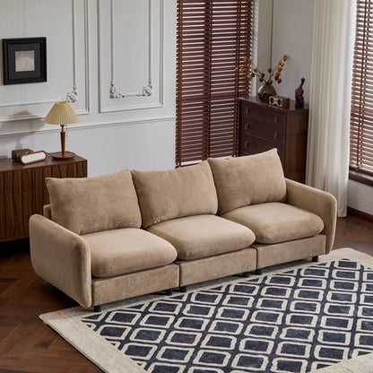 Modular Velvet Sectional Sofa Corner Chair – Convertible Upholstered