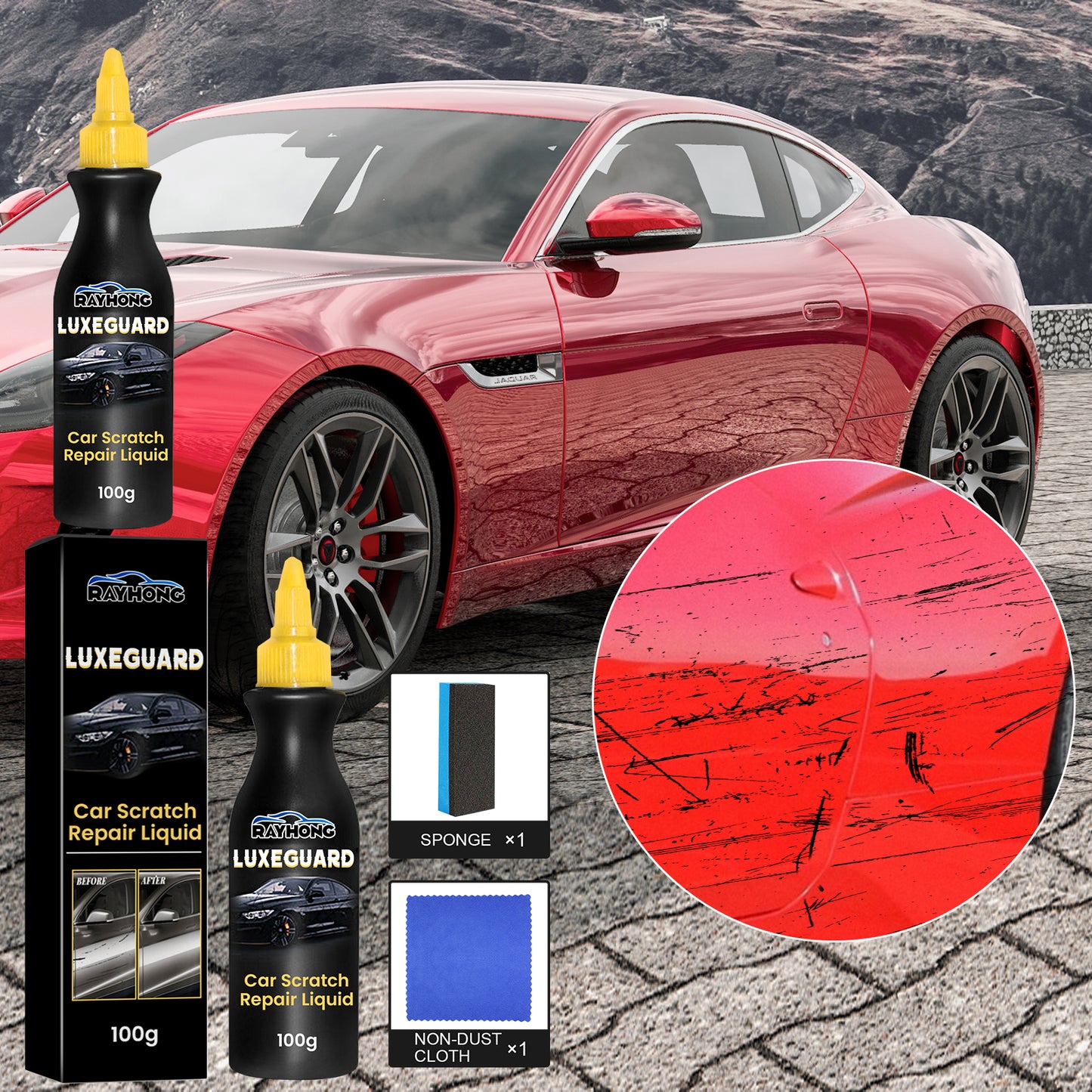 Car Scratch Repair Liquid, Car Paint Scratches Scratch Paint Polishing Refurbishment Maintenance And Care Solution