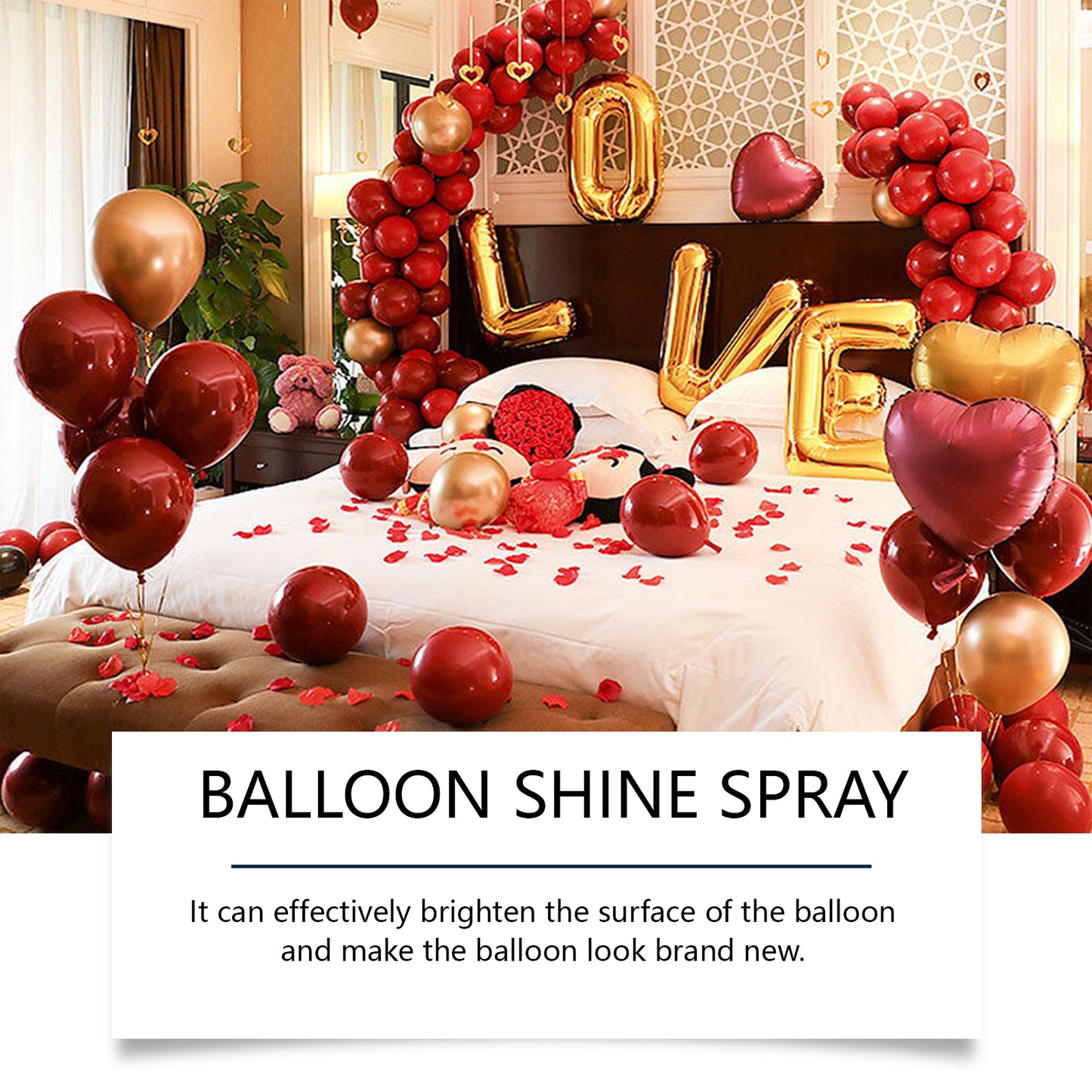 Balloon Gloss Spray, Balloon Surface Brightening To Maintain A Glossy Texture Lasting Shine Atmosphere Spray