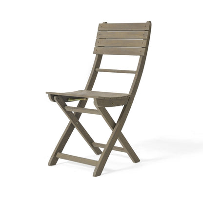 5-Piece Acacia Wood Foldable Outdoor Patio Dining Set