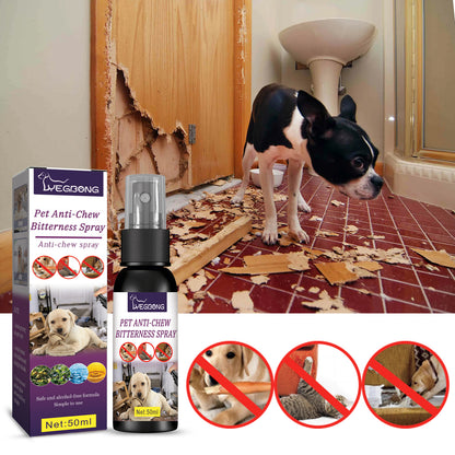Yegbong Anti-Chewing Bitter Spray For Pets, Prevent Dogs Tearing Apart Homes Scratching And Biting Long-Lasting Indoor Repellent Spray