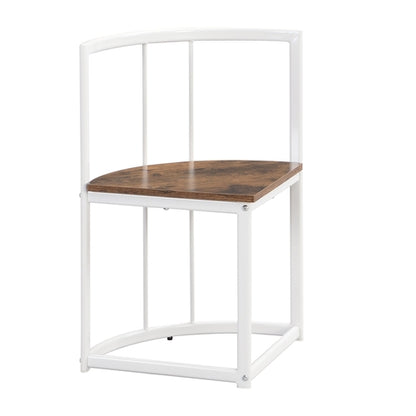 Modern 7-Piece Dining Table Set with Faux Marble Compact 55Inch
