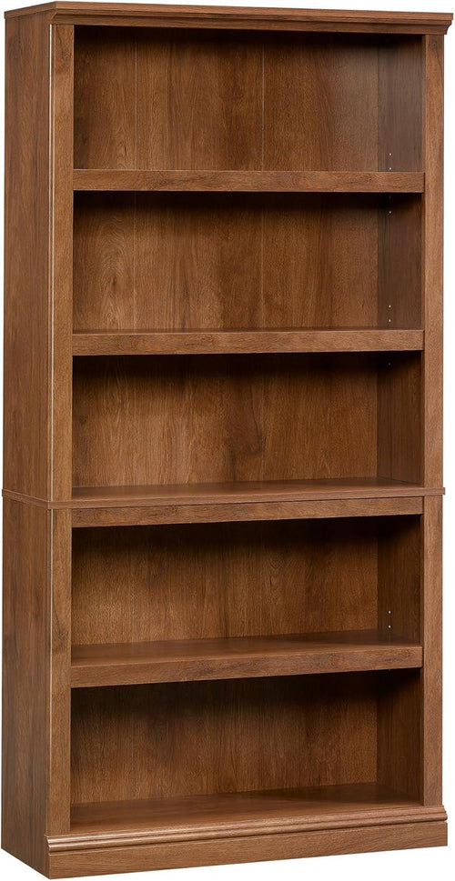 Five Shelf Bookcase In Oiled Oak Finish 35.28 Length 13.23 Width 69.76