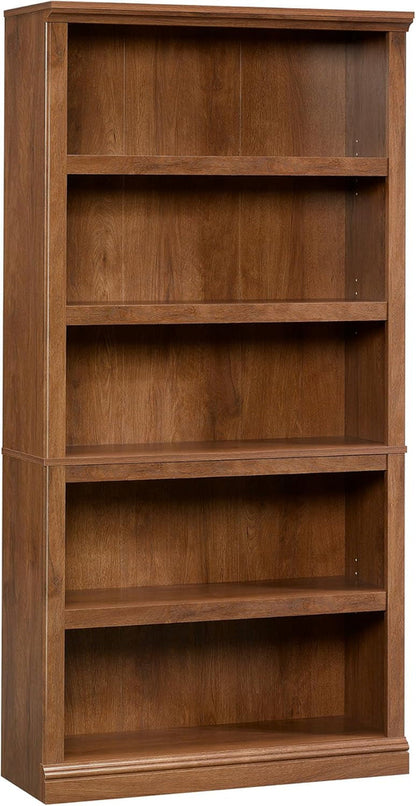 Five Shelf Bookcase In Oiled Oak Finish 35.28 Length 13.23 Width 69.76
