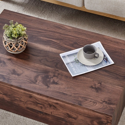 Modern Coffee Table – 39.3" Rectangular Accent Table with Textured