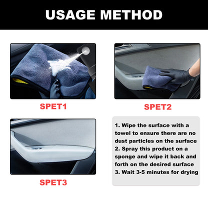 Plastic Restorer, Automotive Interior Refurbishment Plated Crystal Anti-Rust Care And Maintenance Cleaning Agent