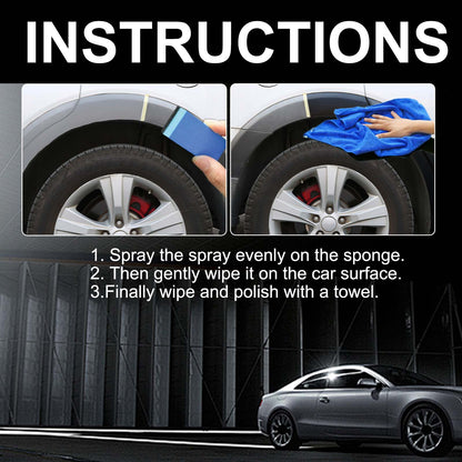 Paint Coating Spray, Seat Upholstery Instrument Panel Cleaning Stains Polishing Maintenance Refurbishing Agent