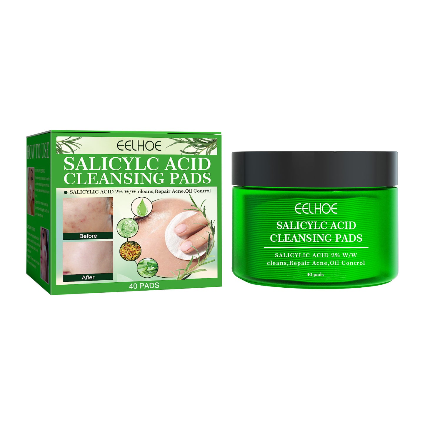 Salicylic Acid Cleaning Gasket, Moisturizing Oil Control Removing Blackheads And Acne Closing Gentle Cleansing Acne Muscle Repair