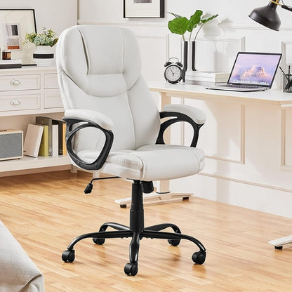High Back Executive Chair Faux Leather Managerial Chair Ergonomic Task