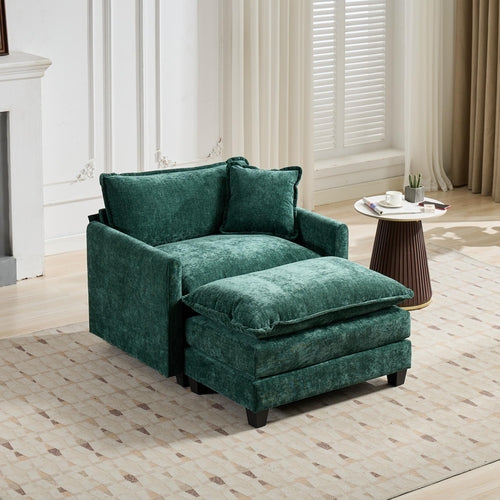 Cloud Sofa Modern Sectional Couch, Comfy Double Layer Upholstered Seat