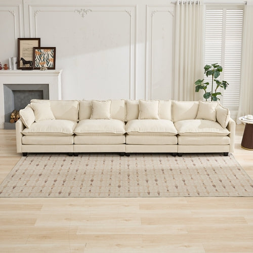 Cloud Sofa 4 Seats Ottoman Is Not Included, Modern Sectional Couch,