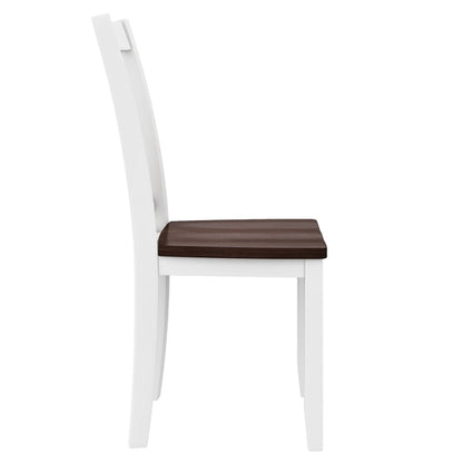 6-Piece Wood Dining Table Set with Long Bench and 4 Dining Chairs,