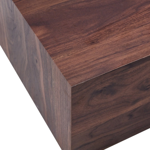 Modern Coffee Table – 39.3" Rectangular Accent Table with Textured