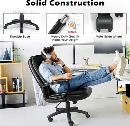 Ergonomic Executive Chair Lumbar Support Height Adjustable
