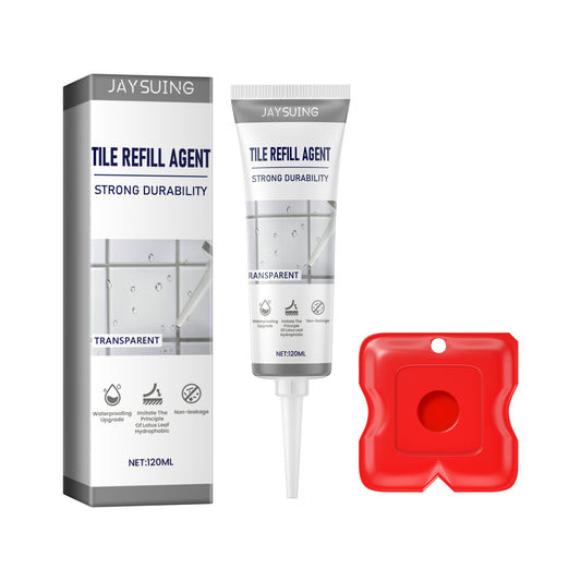 Jaysuing Tile Refill Agent, Kitchen Bathroom Waterproof Floor Mildew Proof Joint Tile Tip Sealant