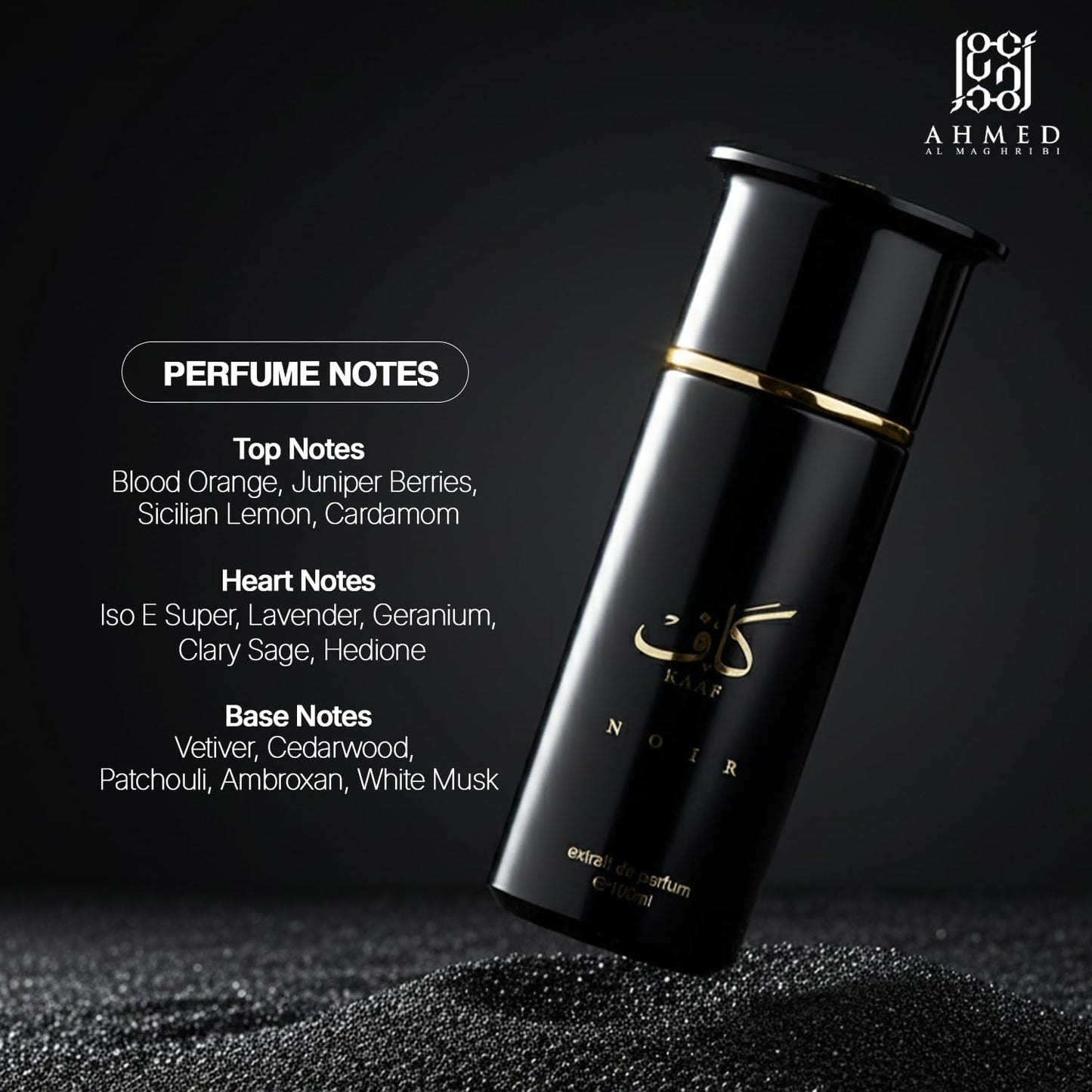 Ahmed Al Maghribi Kaaf Noir Extrait De Parfum