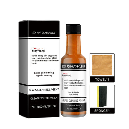 Automotive Glass Cleaner, Car Front Windshield Oil Film Remover Car Window Special Oil Film Remover