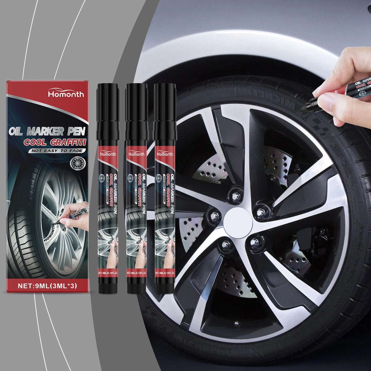 Car Tire Oil Marker Car Tire Paint Graffiti Paint Cool Diy Car Marker