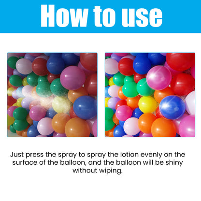 Jue-Fish Aerosol Balloon Spray, Balloon Surface Texture Gloss Lasting Non Oxidation Fading Spray
