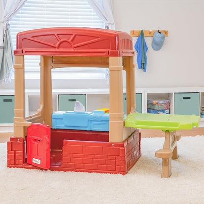 Kids Picnic Cottage Playhouse With Kitchen And Picnic Table