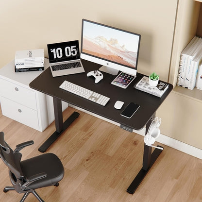 40x24 Inch Electric Standing Desk With Memory Presets Black