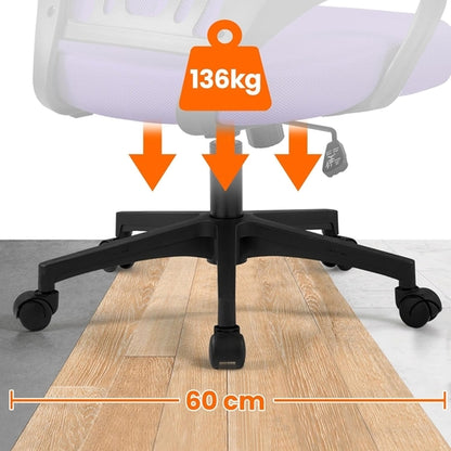 2Pcs Mesh Adjustable Desk Chairs, Ergonomic Executive Chairs with