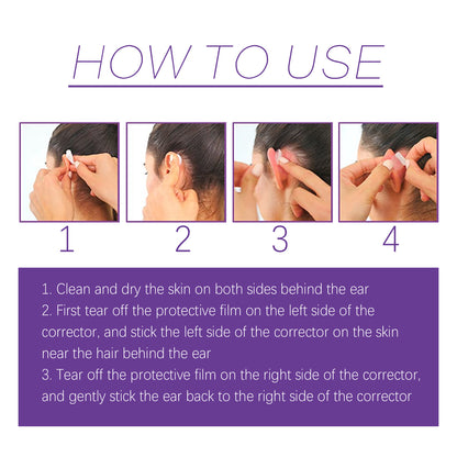 Cosmetic Ear Correctors, Ear Display Small Support Corrects Flapper Ear Pinna Shape Waterproof Ear Stickers