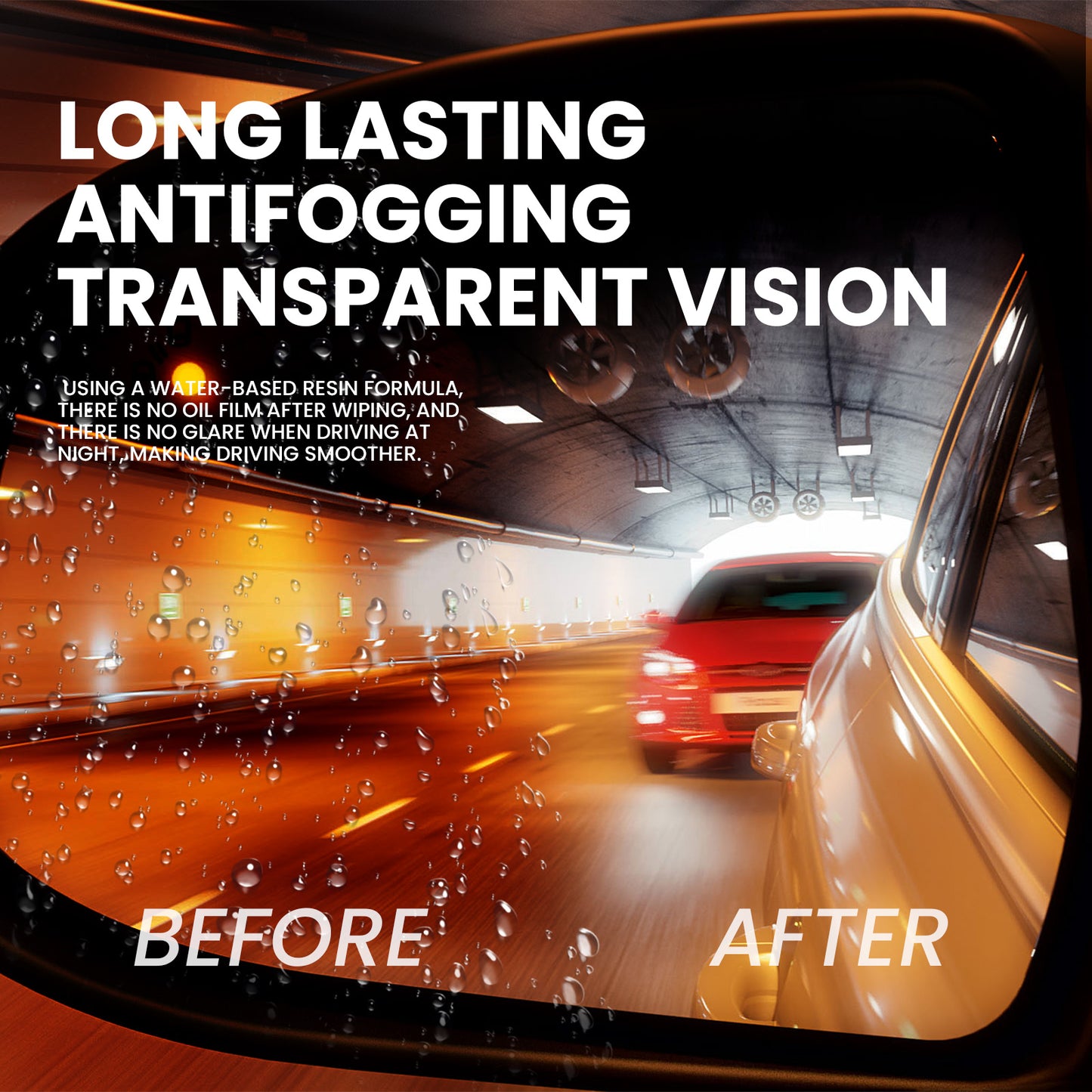 Rayhong Car Anti-Fog And Anti-Rain Wipes, Car Water-Free Glass Cleaning Anti-Fog And Anti-Rain Decontamination Wipes