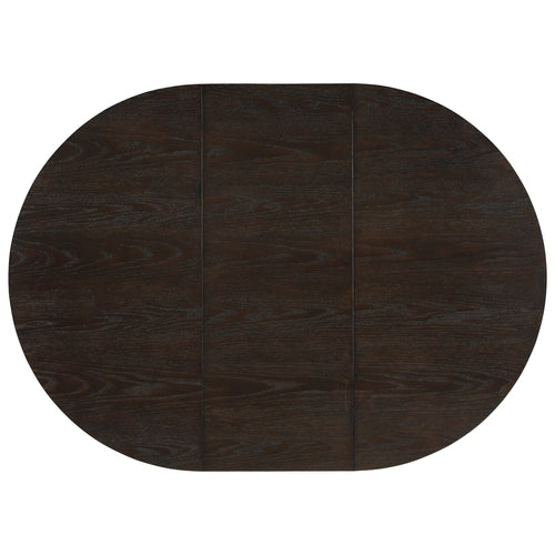Farmhouse Extendable Round Dining Table Set for 4, 5-Piece Kitchen