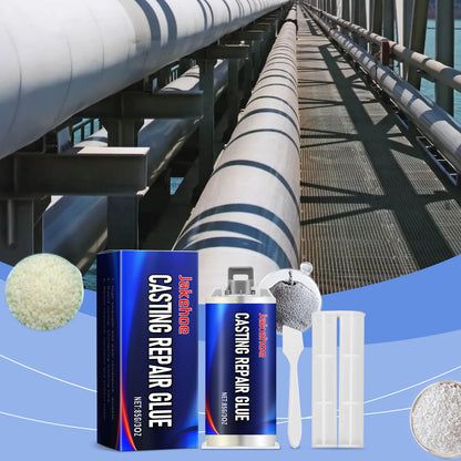 Casting Repair Glue, Industrial Grade Casting Adhesive Ab Adhesive Repair Agent Stainless Steel Copper Aluminum Metal Leak Repair