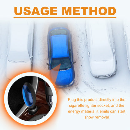 Electromagnetic Heating Snow Removal Device, Car Glass Snow Removal Defrosting Portable Car Deicing Instrument