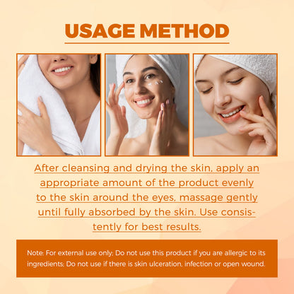 Honey Peptide Eye Cream, Repairs Firms Moisturizes Brightens Eye Cream