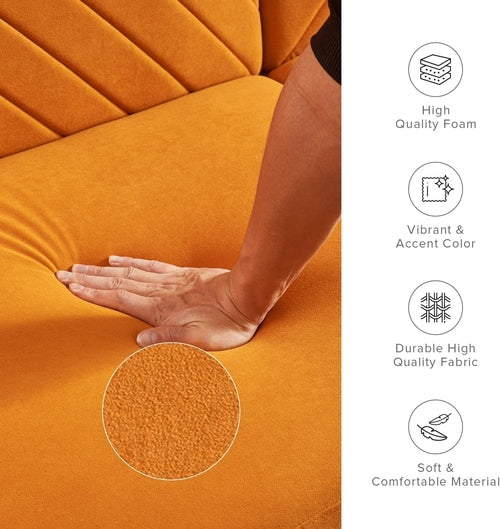 Chloe Futon Sofa Bed With Tapered Legs Adjustable Back