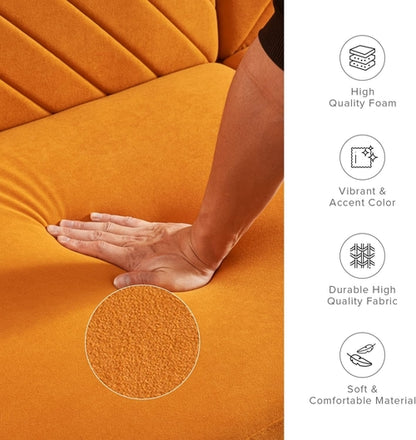 Chloe Futon Sofa Bed With Tapered Legs Adjustable Back