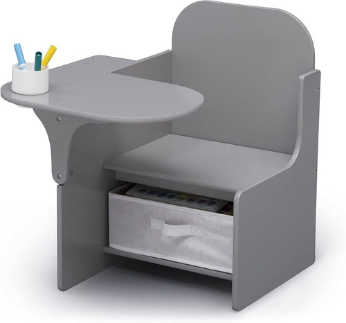 Mysize Chair Desk With Removable Cup Holder Grey Bin