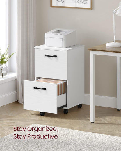 2 Drawer File Cabinet White Office Filing Cabinet For A4 And Letter