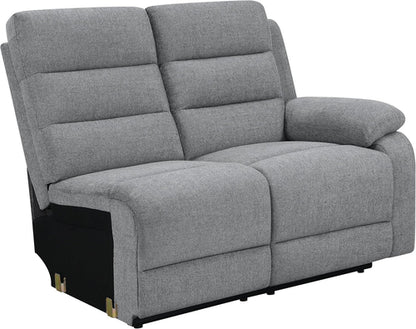 David 3-Piece Motion Sectional Sofa In Smoke Manual Reclining