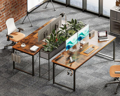 71 Inch Computer Desk With USB Ports For Office And Study