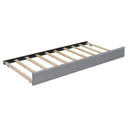 Queen Size Upholstered Platform Bed with Reading Lights, Drawers,