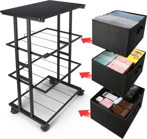 Black 3 Drawer Dresser For Bedroom And Hallway Organization