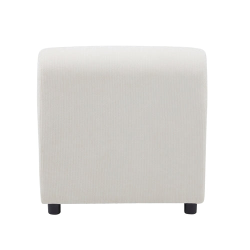 Modular Chenille Sectional Sofa – Modern Curved Upholstered Couch for