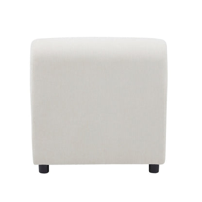 Modular Chenille Sectional Sofa – Modern Curved Upholstered Couch for