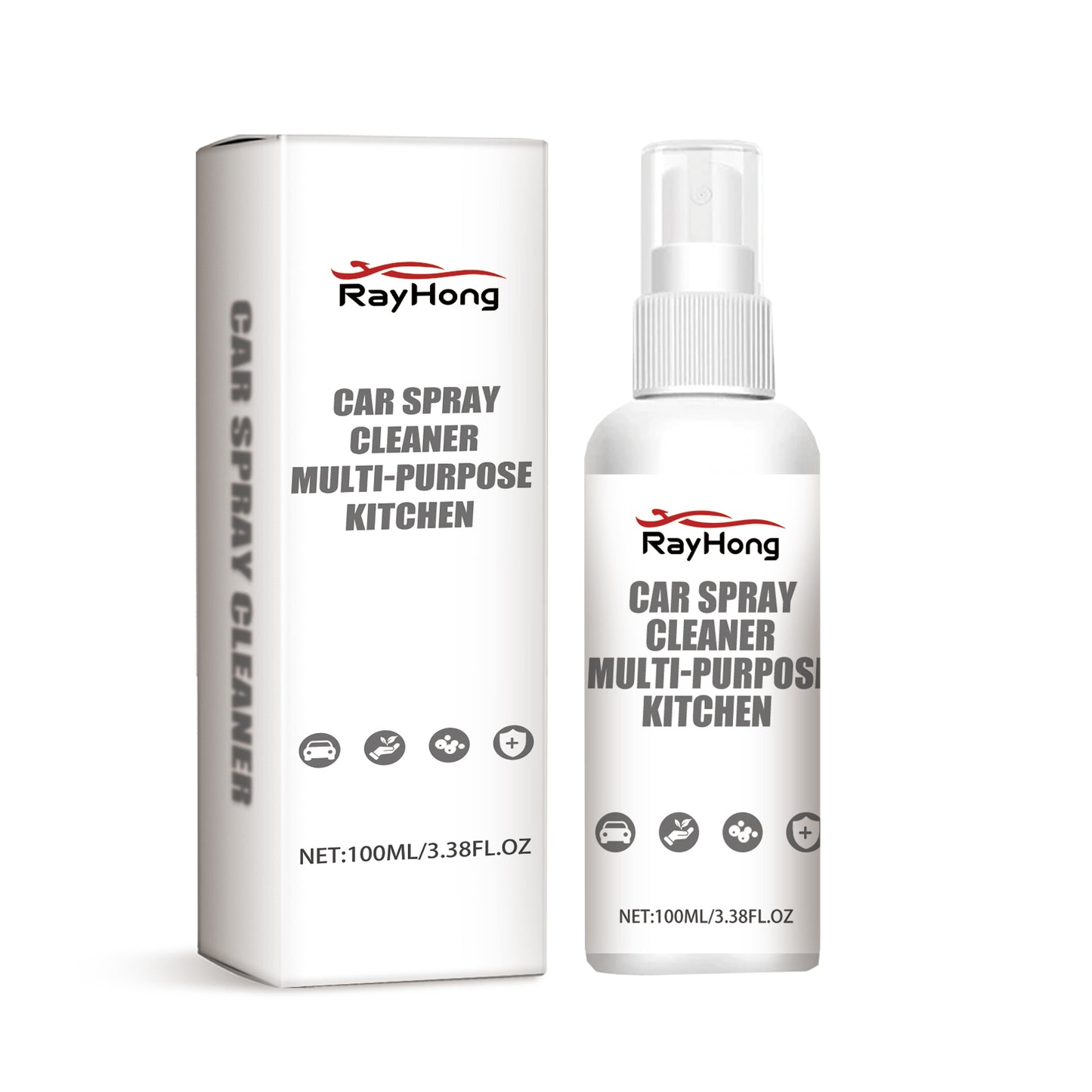 Automotive Spray Cleaner, Automotive Interior Glass Oil Film Decontamination Multi-Functional Foam Cleaner