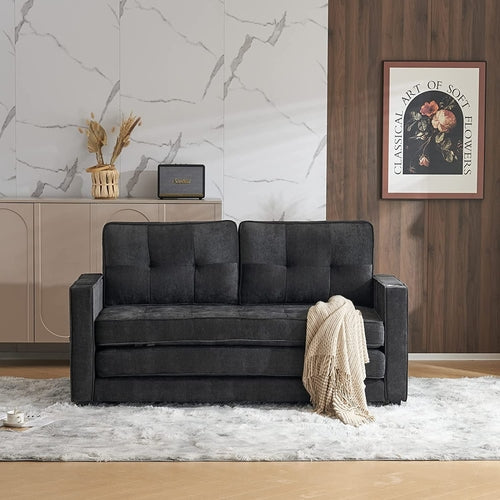 Full Size Futon Sofa Bed Convertible For Living Room