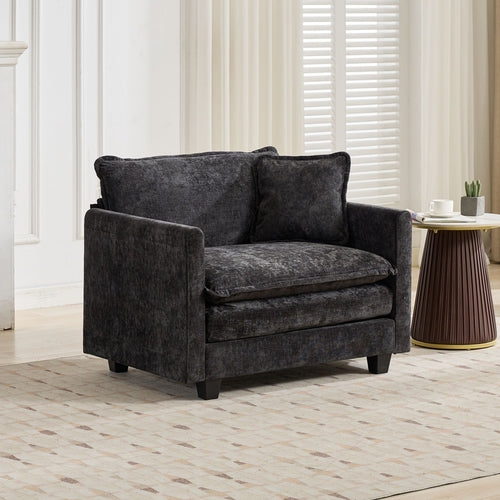 Cloud Sofa Modern Sectional Couch, Comfy Double Layer Upholstered Seat