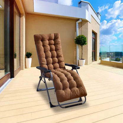 67x22in Chaise Lounger Cushion Recliner Rocking Chair Sofa Mat Deck