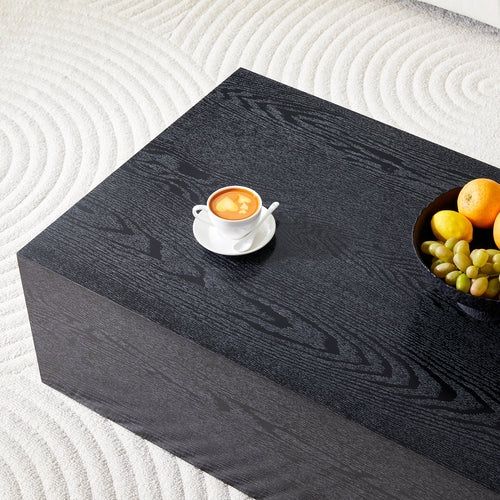 Modern Coffee Table – 39.3" Rectangular Accent Table with Textured