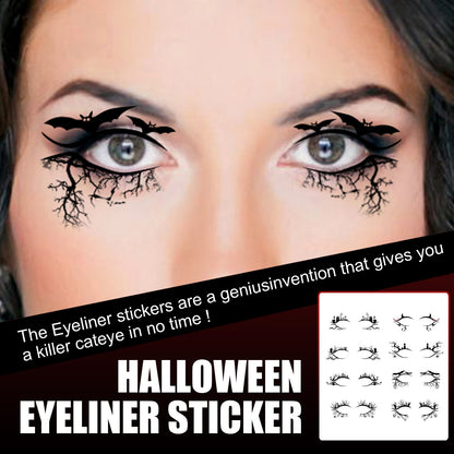 EELHOE Halloween Eyeliner Stick Scary Fashion Party Makeup Kit Bat Spider Decorative Eyeliner Eyeshadow Stick