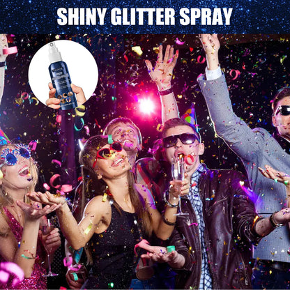 EELHOE Glitter Spray, Halloween Brightening Makeup Night Club Party Clothing Highlights Skin Brightening Powder