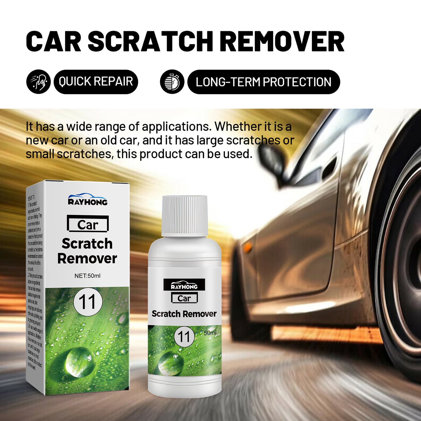 Scratch Repair Fluid, Car Paint Scratches Repair Cleaning Stains Polishing Refurbishing Retouching Paint Coating Agent
